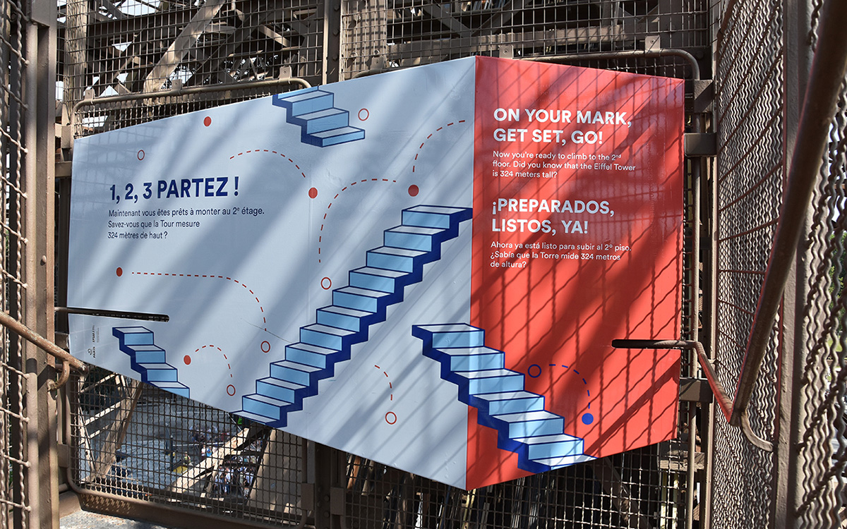 tour Eiffel panneau 1, 2, 3 partez