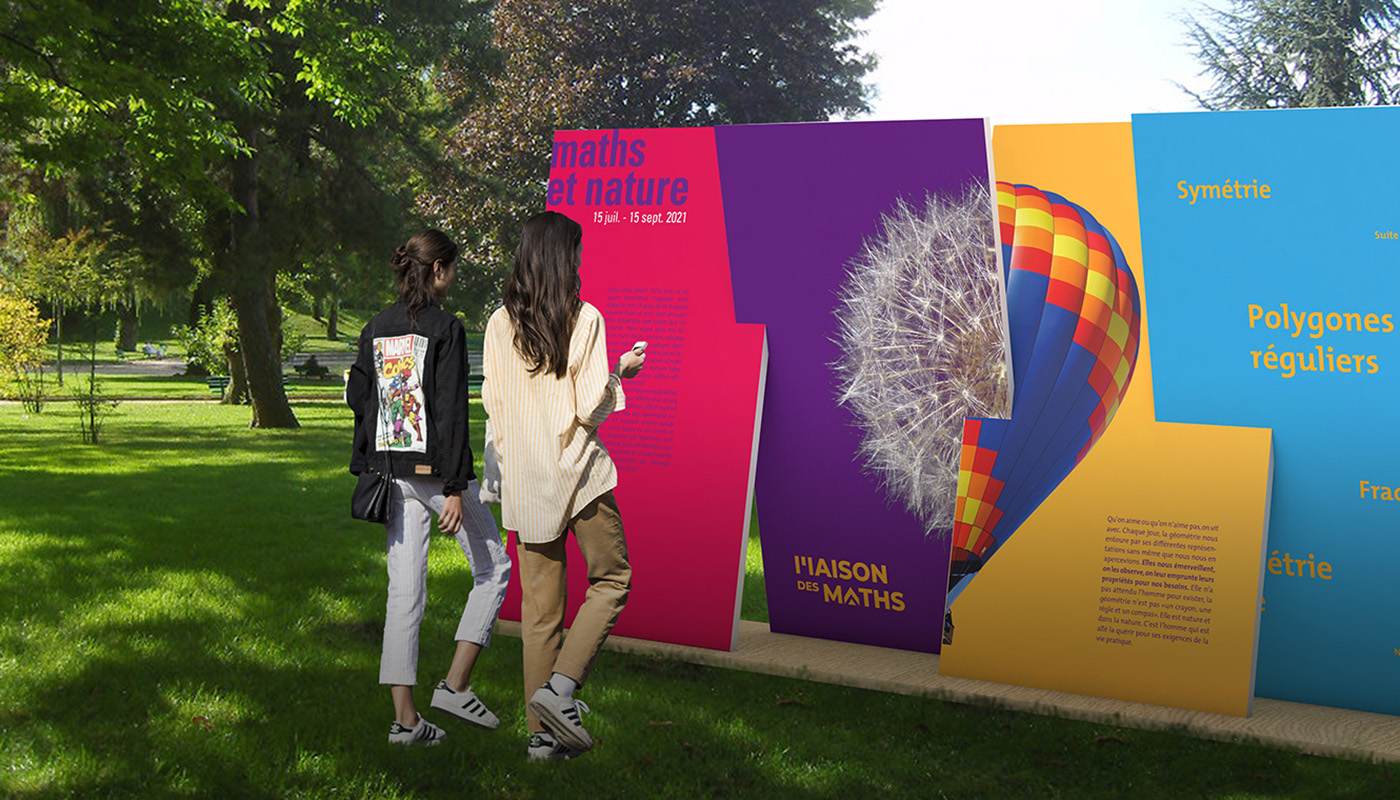 Dispositif d'exposition en plein air Maison des maths