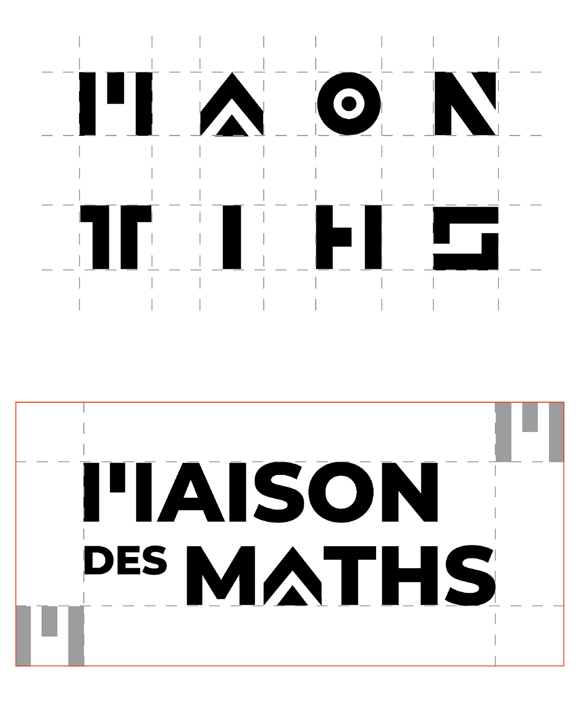 Construction du logo Maison des maths